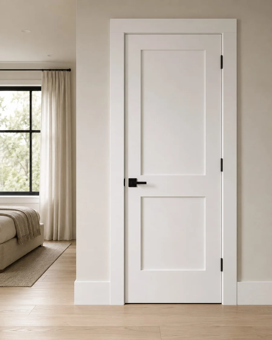 Madison 2-panel shaker solid-core door